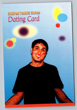 Striped Tennis Shoes Dating Card Internet Dating Services Postcard picture