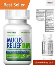 Mucus Relief DM Tablets | Cough Relief with Dextromethorphan 20mg & Guaifenes... picture