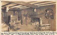 Sunbury Massachusetts 1928 RPPC Real Photo Postcard Kitchen Wayside Inn picture