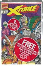 X-FORCE #1 SEALED WITH SHATTERSTAR CARD NEWSSTAND 1991 9.6/9.8 NM+/MT CGC IT picture