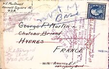 Envelope 1919 Chateau Briand Hyères France picture