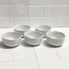 Japanese Modern Petal-Shaped Pottery Small Bowl Set - Cherry Blossom Pattern Pun picture