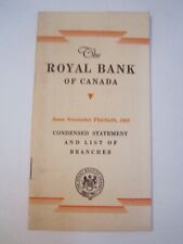 1943 ROYAL BANK OF CANADA AND BANK OF NOVA SOCTIA BOOKLETS -  BBA30 picture