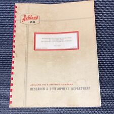 1960 ASHLAND OIL & REFINING COMPANY Research And Development Paper picture