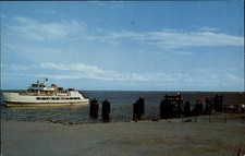 Sea Level NC Automobile Passenger Ferry "Sea Level" Boat c1950s-60s Postcard picture