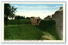 Drawbridge At Entrance To The Ravelin Old Fort Erie Ontario Canada Postcard picture