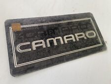 NOS Vintage  Camaro License Plate Automobile Accessory Chevrolet Metal picture