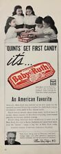 Rare 1941 Original Vintage Baby Ruth Candy Bar Early Babe Advertisement AD picture