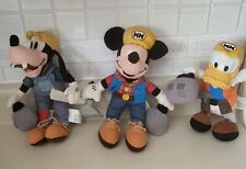 3Pc Vintage Disney Construction Worker Set - Mickey, Donald, Goofy picture