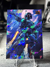 Topps 2025 Star Wars Galaxy #7 Boba Fett It's Not a Matter of Luck /150 Atomic picture