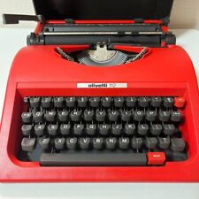 Olivetti Valentine 112 Typewriter Red RARE Vintage work Tested w/o Case Japan JP picture