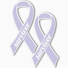Magnet Me Up Esophageal and Stomach Cancer Survivor Ribbon, 3.5x7 Inches, 2 Pack picture