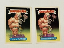 HY CHOLESTEROL 601b & LOSIN' WADE 601a Series 15 1988 Topps Garbage Pail Kids picture