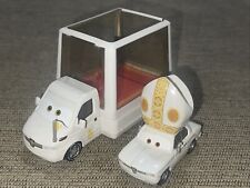 Disney Pixar Diecast Cars, 2 sets of Pope Pinion IV and popemobiles 2010 (Rare) picture