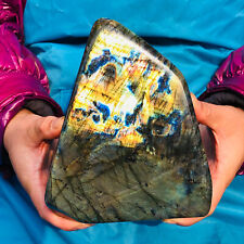 4.15LB Natural Labradorite Quartz Crystal Stone Specimen Healing picture