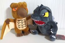 Godzilla Deformed Plush Toy Doll 5 Radon 2 Set 7.4in Brown Gray Toho SK Japan picture