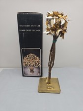 Vintage Tree Of Life A Graceful Artistic Creation Silver Look Leaves 10” picture