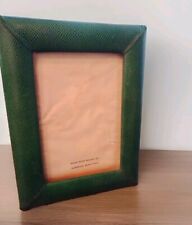 Vintage Helene Batoff Green Leather Frame 5 X 7 picture