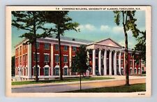 Tuscaloosa AL-Alabama, University Of Alabama, Commerce Vintage Souvenir Postcard picture