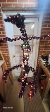 6ft Animated Lighted 4 servo Halloween Tree  Character With Butterfly... picture