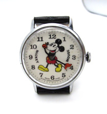 Vintage Mickey MOUSE fat Boy 47 BRADLEY Running 1970's Watch 34mm Case picture