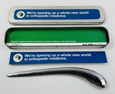 Sulzer Medica Metasul Hip Implant Letter Opener Orthopedic Surgeon Gift w/ Tin picture