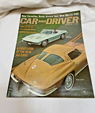 VINTAGE CAR AND DRIVER MAGAZINE OCTOBER 1962 CORVETTE 1963 MODELS picture