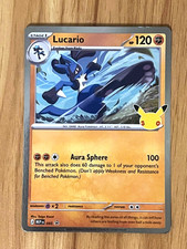 Lucario - 095 (30th Celebration) 095 Me: Mega Evolution Promo Holo picture