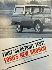Road Test 1965 Ford Bronco illustrated picture