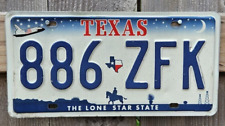Old Texas Truck License Plate with Texas Flag separator  886*ZFK picture