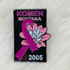 2005 Montana Susan G Komen Pink Ribbon Breast Cancer Awareness Lapel Pin picture