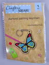 Crafter's Square Diamond Painting Keychain Butterfly SEALED NEW picture