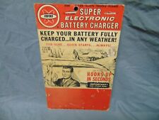 1963 FEDTRO Super Electronic Battery Charger Advertise Display billboard 11