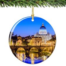 St Peter's Basilica Porcelain Ornament - Vatican City Christmas Souvenir Gift picture