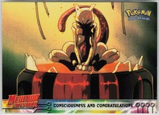 Pokemon Consciousness and Congratulations 3 Pokemon 1999 Topps Movie LP card picture