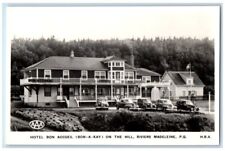 1954 AAA Hotel Bon Accueil Riviere Madeleine Quebec Canada RPPC Photo Postcard picture