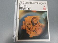 Deutz FL912 & BF6L913 Engine Sales Brochure 24 pages picture