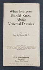 1937 Venereal Disease STD Facts Gonorrhea Chancroid Syphilis Vintage Booklet picture