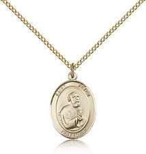 Saint Peter The Apostle Medal For Women - Gold Filled Necklace On 18 Chain -... picture