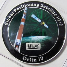 ORIGINAL ULA GPS IIF-2 DELTA IV SPACE LAUNCH COIN MISSION SUCCESS RJG picture