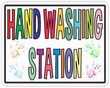 5in x 4in Hand Washing Station Magnet Car Truck Vehicle Magnetic Sign picture
