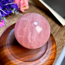 Amazing Pink Rose Quartz Crystal Healing Sphere Gemstone 89mm 1030g 11th picture