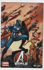 AVENGERS WORLD #1 ARTHUR ADAMS 1:75 Wraparound Variant Marvel Comics 2014 picture