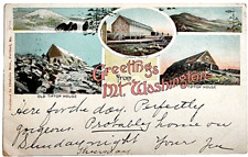 Old Vintage Postcard of Greetings From Mt Washington White Mountains Posted 1904 picture