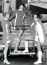 1968 TRANS WORLD AIRLINES STEWARDESS MODEL TWA UNIFORMS 5X7 PHOTO AVIATION PINUP picture