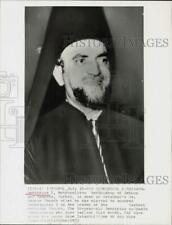 1972 Press Photo Metropolitan Archbishop Demitrius I of Imbros & Tenedos, Turkey picture