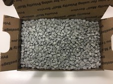 CERAMIC TUMBLING MEDIA 10 pounds of 1/4" x 1/4" Angle Cut Triangles (M) picture