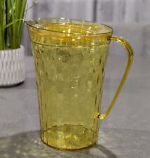 Tupperware Ice Prism Beverage Pitcher 2L / 2qt Prisms Acrylic Yellow New picture