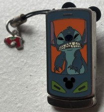 Disney Stitch Cell Phone Pin 2008 Dangle Slider From Lilo & Stitch Movie picture