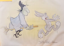 Warner Brothers Witch Hazel & Bugs Bunny Original Drawing Signed by Kirk Mueller picture